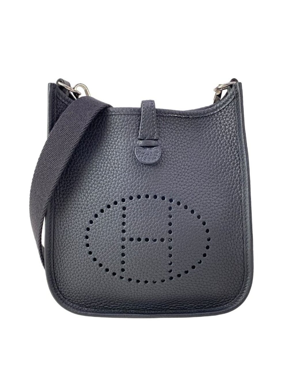 Hermes Shoulder Bag Evelyne TPM Amazon Canvas Silver